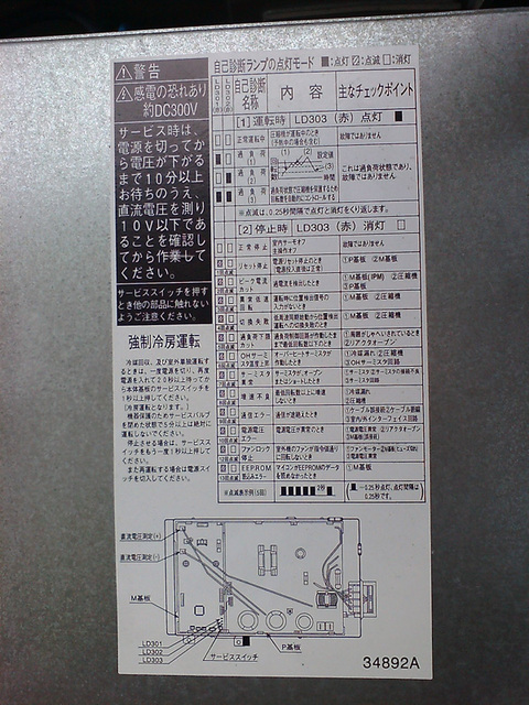 日立エアコンRAS-NJ28T 室外機のファンが止まって冷えない、動かない故障: ごく一部の人のための便利情報